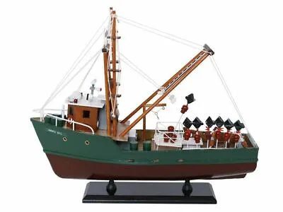 NEW Wooden Model Ship A Perfect Storm Andrea Gail Movie Replica Fishing Boat 16  • $499