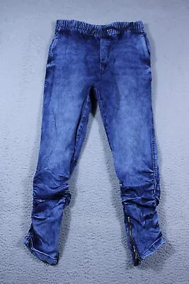 HM Divided Jeans Womens 30 Blue High Rise Skinny Acid Wash Stretch Denim 30x28 • $14.22