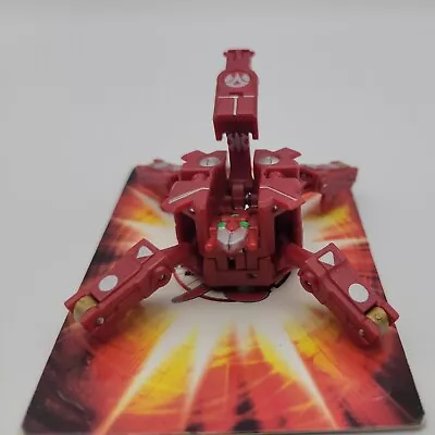 $9.99 • Buy Bakugan Spyderfencer Red Pyrus Maxus Dragonoid Trap Battle Brawlers 
