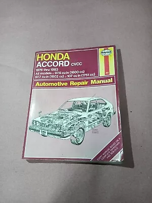 HAYNES 1976-1983 HONDA ACCORD CCVC Repair Manual # 351 • $12.99