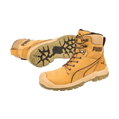 $206.90 • Buy Puma Conquest WHEAT 630727 Waterproof Safety Work Boot Zip Side