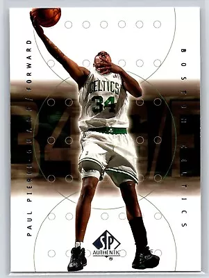 2000-01 Upper Deck SP Authentic #4 Paul Pierce Boston Celtics Basketball Card • $1.99