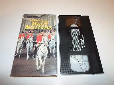 Tested ! Disney VHS Movie **Miracle Of The White Stallions** Vienna World War II • $2.99