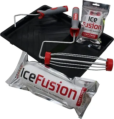 ProDec Ice Fusion 9  And 4  Decorating Kit - Rollers Frame And Tray • £14.69