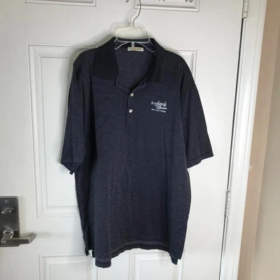$9.99 • Buy Peter Millar Mens Slammer & Squire World Golf Village Polo Shirt Blue ~ Size XL
