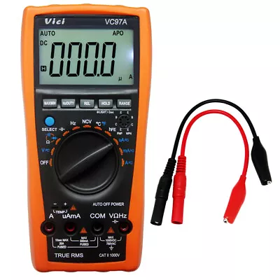 VICI VC97A 3 3/­4 Auto Range Digital Multimeter All Func T-RMS Back Light USA • $38.82