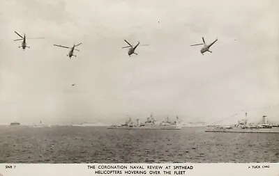 £2.50 • Buy Coronation Naval Review At Spithead, Helicopters Hovering Over The Fleet