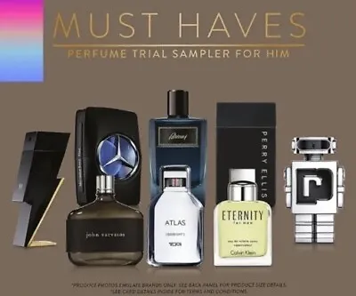 Mens Cologne Sampler Gift Set—9 Must Have Scents + Atomizer & Funnel!—SEALED! • $34.99