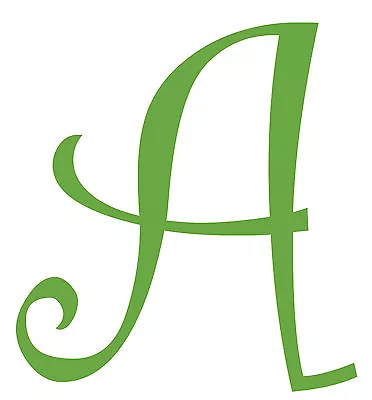 Letter A Initial Vinyl Car Decal Window Sticker Monogram Lettering • $9.99