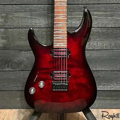$399 • Buy Schecter Omen Elite-6 Left-Handed Electric Guitar Black Cherry Burst