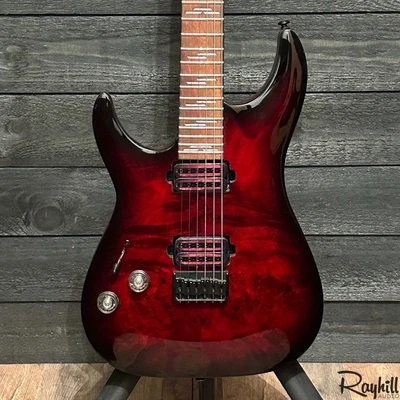 $399 • Buy Schecter Omen Elite-6 Left-Handed Electric Guitar Black Cherry Burst
