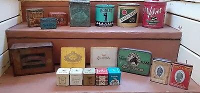 Vintage And Antique Assorted Lot Of Collectable Tins. • $185