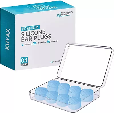 Ear Plugs For Sleeping Reusable Silicone Moldable Noise Cancelling Sound Block • $19.92