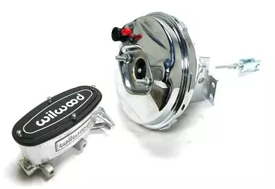 GM 9  Chrome Power Brake Booster + Wilwood Polished Tandem Oval Master Cylinder • $349.50