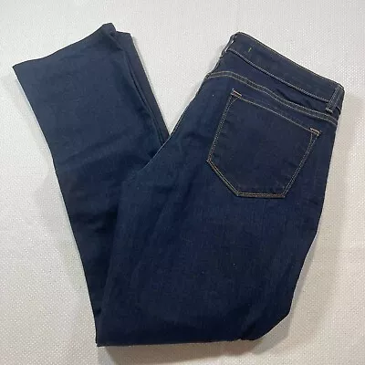 J Brand Womens Cigarette Leg Jeans Blue Pockets Curvy Fit Dark Wash Denim 32 • $40.99