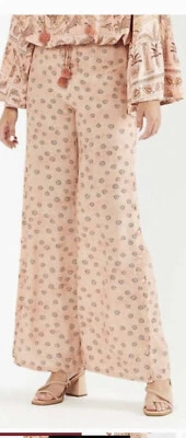 $40 • Buy TIGERLILY Pink Aziza Wide Leg Pants Sz 6
