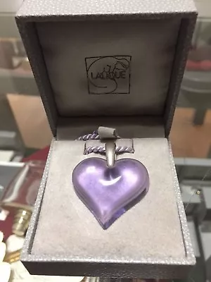 Lalique Jewellery - Large Heart Pendant • £90