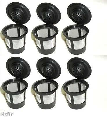 6 Reusable Refillable K-Cups Pods Compatible With Keurig Coffee Makers System • $9.84