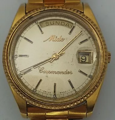 Mido President Gold Men Automatic Rare Vintage Watch • $149