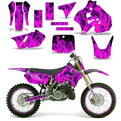 Decal Graphic Kit Suzuki RM 250 RM250 Dirt Bike Backgrounds Deco 96-98 ICE PINK • $79.95