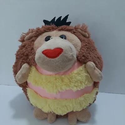 Mushable Mushabelly Chatter Round Plush Lila Monkey No Tags  • $17