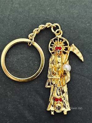 Santa Muerte Llavero Para La Buena Suerte  Holy Death Good Luck Key Chain • $14