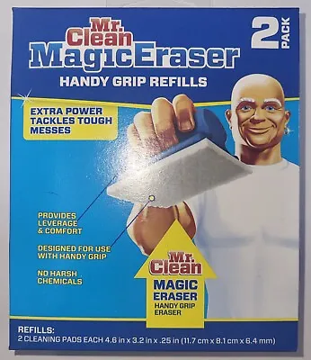 Mr. Clean Magic Eraser Refill For Handy Grip Pack Of 2 White • $9.99