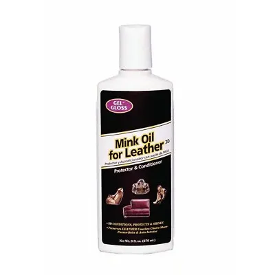 8 Oz. Gel Gloss Mink Oil Leather Protector - Nourish And Protect • $7.09