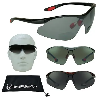 Bifocal Sunglasses Sun Readers Rimless Wrap Golf Cycling Asian Fit • $11.38