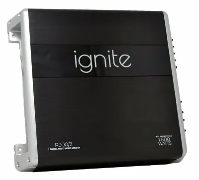 Ignite Audio 2 Channel Class A/B Car Amplifier 1600 Watts Max Power R900/2 • $49.95