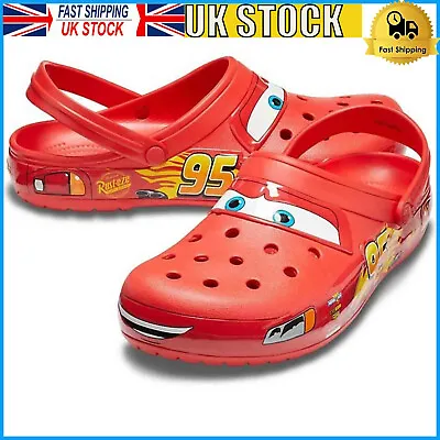 *Brand New*🔥 Crocs Lightning Mcqueen Clog Cars Size Men Women Fast Ship 🔥 • £21.99