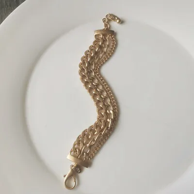 $9.99 • Buy New 7.5  Zara Multi-Strands Bracelet Gift Vintage Women Party Holiday Jewelry