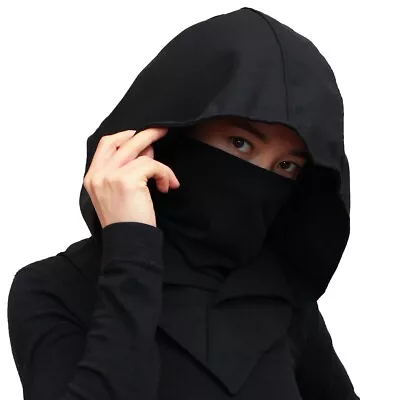 £31.99 • Buy Black Assassin Ninja Summer Festival Clothing Hood Mask Creed Costume Cosplay