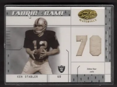 KEN STABLER Game Worn Debut Jersey In An NFL Game (That's A Proper COA) RAIDERS • $149.99