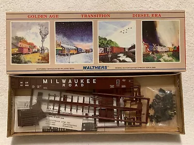 Walthers #932-3254 HO Scale Milwaukee Road 65' Mill Gondola Kit #93800 • $24.99