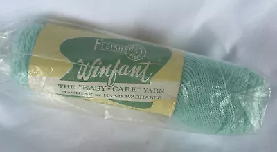 Fleisher's Winfant (Baby) Yarn Pastel Green Fingering Knit Crochet Craft Nursery • $8.30