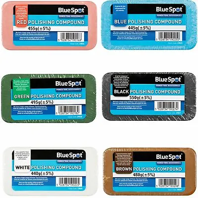 BlueSpot Polishing Buffing Compound Bars Metal Stainless Steel Brass Aluminium • £7.89