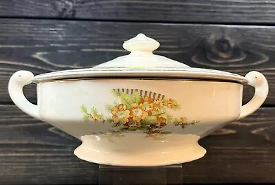 Vintage Rare Taylor Smith & Taylor Large Floral 1940’s Serving Bowl With Lid • $18