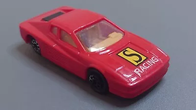 Vintage MAJORETTE 1:64 FERRARI TESTAROSSA S Racing #104 Red Toy Car • £5.95