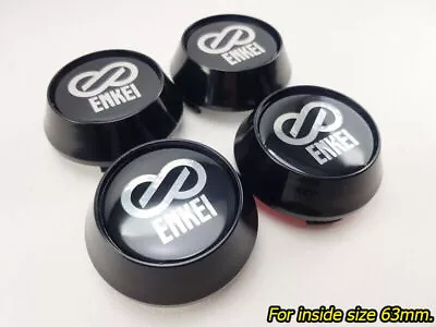 Cover Rim Center Caps Hub Wheels For ENKEI Logo Black Size 63mm. Car Racing RRF1 • $60.97