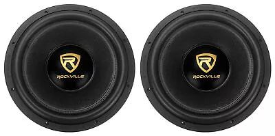 (2) Rockville W15K9D2 15  10000w Car Subwoofers Dual 2-Ohm Subs CEA Compliant • $274.90