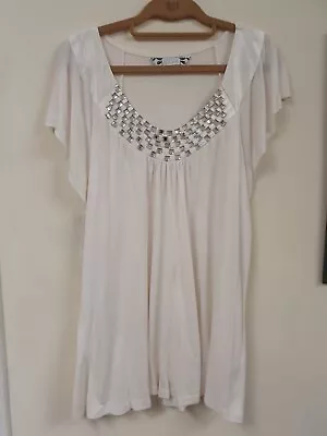 Ladies Michelle Hope QVC Jewelled Top Size 16 • £5