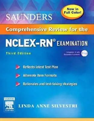 $5.07 • Buy Saunders Comprehensive Review For The NCLEX-RN Examination Linda