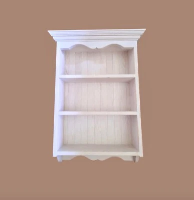 £129.95 • Buy Kitchen Traditional Shelving Cabinet |Wall Mounted Unit Made From Solid Pine M57