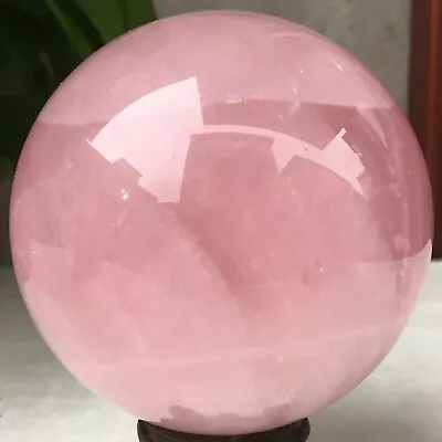 595g Natural Pink Quartz Rose Quartz Ball Crystal Sphere Meditation Healing • $0.63