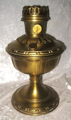 Antique 1917-1919 Satin Brass ALADDIN Model 7 OIL LAMP W/ No. 7 FLAME SPREADER • $150