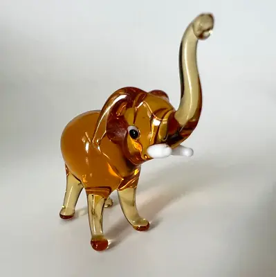 Murano Glass Handcrafted Unique Baby Elephant Figurine Glass Art • $23.50