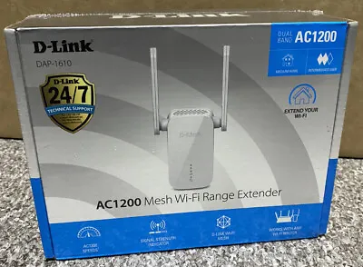 $105 • Buy D-Link AC1200 Mesh WiFi Range Extender Internet Booster Easy Setup DAP1610 Dlink