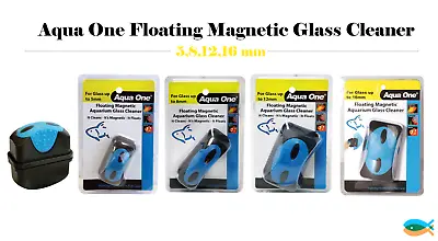 $26.90 • Buy Aqua One Aquarium Fish Tank Floating Magnet Cleaner For 5/8/12/16mm Glass