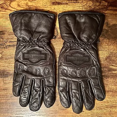 Harley-Davidson Men’s Windshielder Gauntlet Motorcycle Leather Riding Gloves • $42